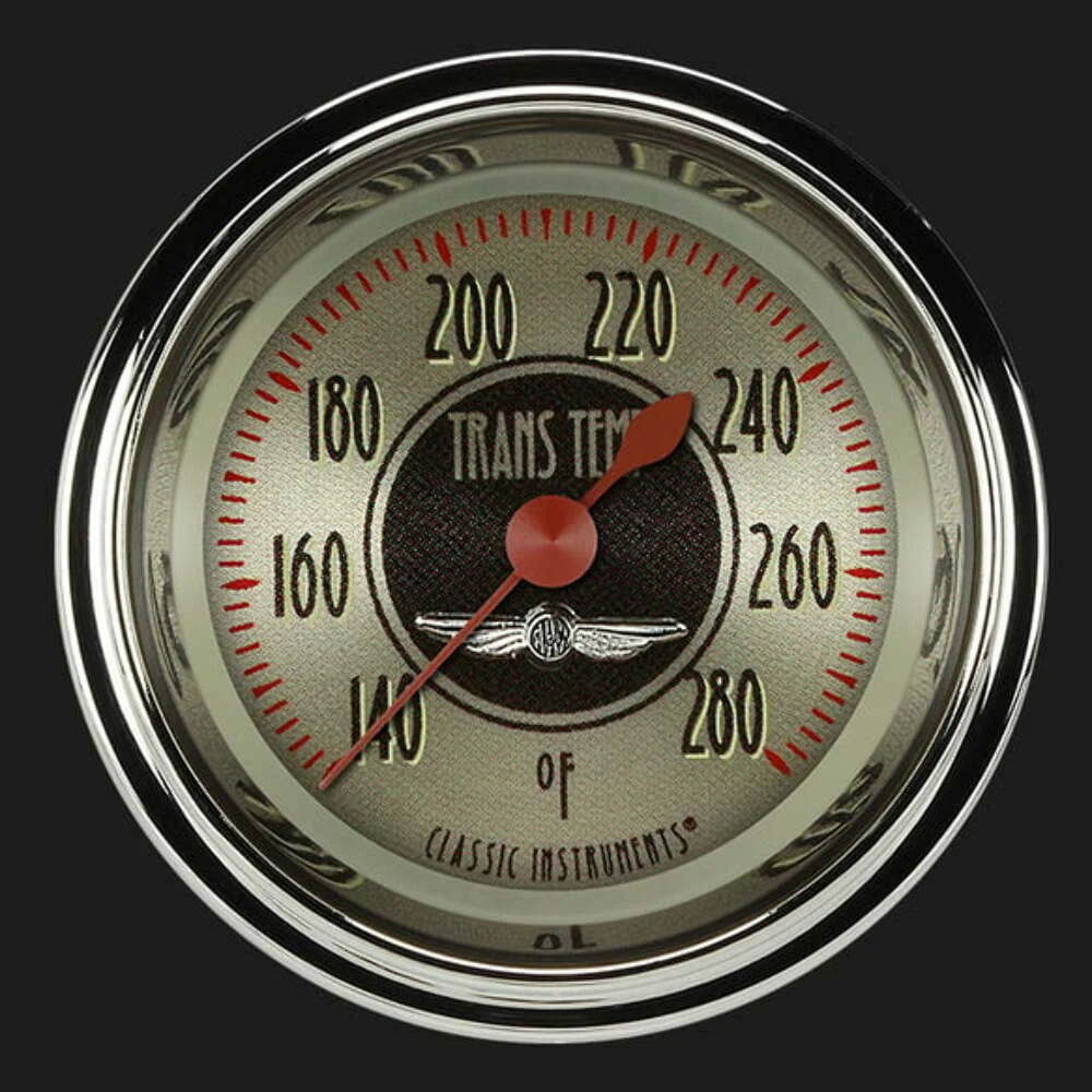 All American Nickel 2 1_8_ Trans. Temp. Gauge AN127SHC